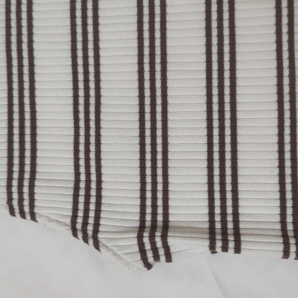 Anthropologie Maeve Mock Neck Tank, Color White/Tan Size XS - Picture 12 of 16